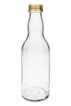 Kropfhalsflasche 200ml Mündung MCA/PP28  Lieferung ohne Verschluss, bei Bedarf bitte separat bestellen!